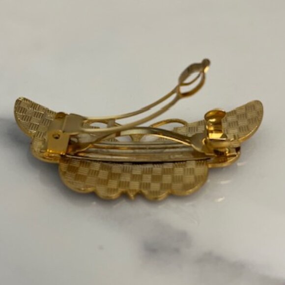 Cloisonné Butterfly Hair Clip Barrette (New w/o Tag) - Picture 2 of 4